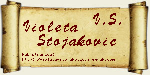 Violeta Stojaković vizit kartica